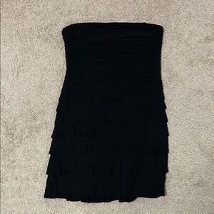 Express Black Strapless Dress